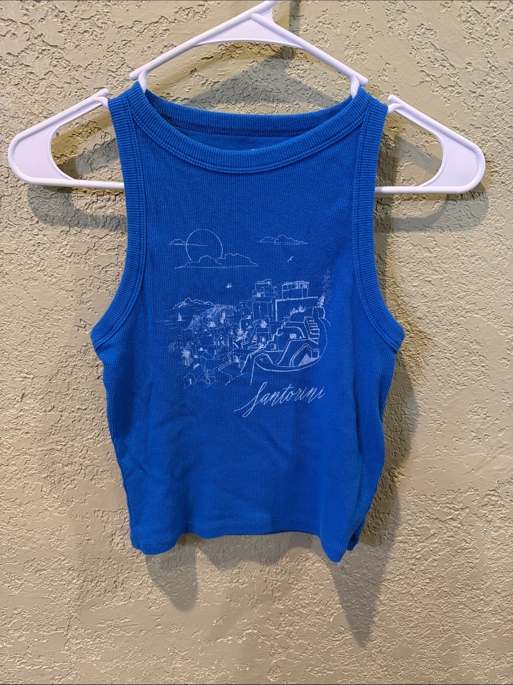 Hollister Royal Blue Santorini Ribbed Tank